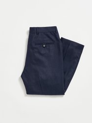 Flat Front Trouser - Dark Navy