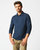 Long Sleeve Herringbone Polo - Navy - Navy