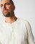 Long Sleeve Organic Cotton Henley - Tinted White