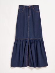 Maxi Denim Skirt - Double Dye