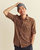 Melange Diamond Weave Scout Shirt - Billy's Brown