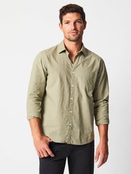 Micro-Basketweave John T Shirt - Olive