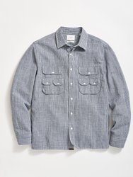 Micro-Check Creek Shirt - Carbon Blue