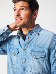 Patchwork Shoals Denim Overshirt