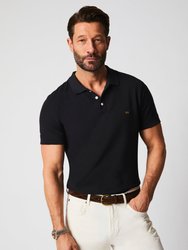 Pique Polo T-Shirt - Black