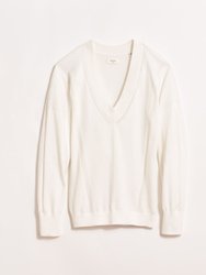 Pointelle Seam Sweater