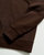 Quilted Half Zip Sweatshirt - Chocolate