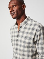 Shadow Plaid Seersucker Tuscumbia Shirt Button Down