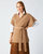 Shell Wrap Cardigan - Camel