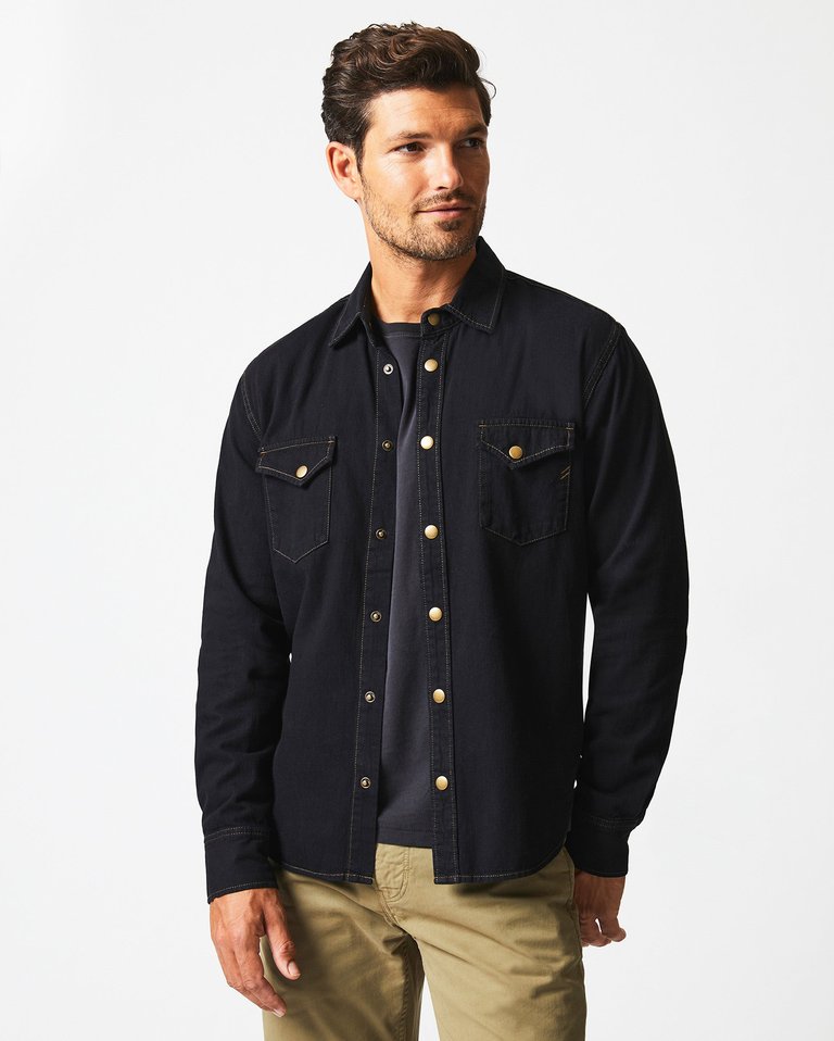 Shoals Denim Shirt - Black - Black