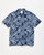 Short Sleeve Botanical Treme Block Shirt In Indigo