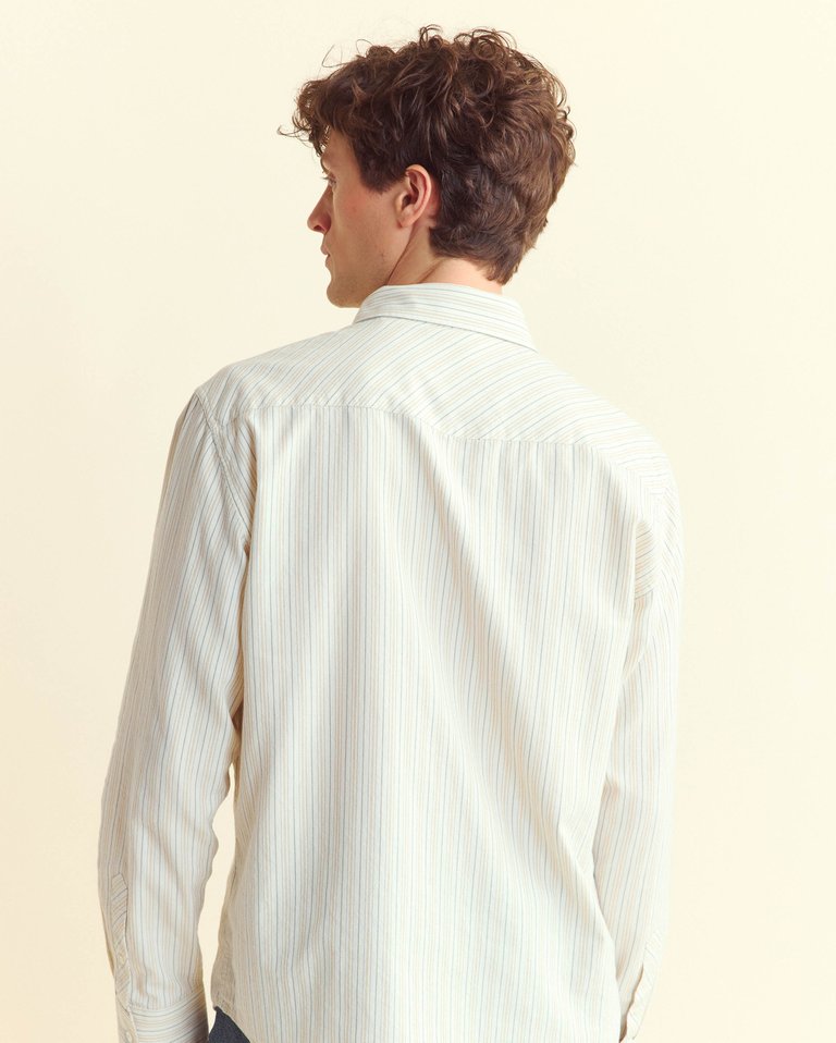 Stripe Oxford Western Shirt