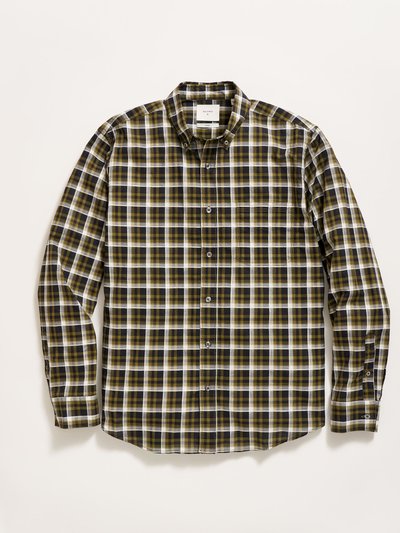 Billy Reid Textural Grid Plaid Tuscumbia Shirt Button Down product