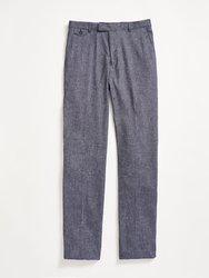 Twill Flat Front Trouser - Navy