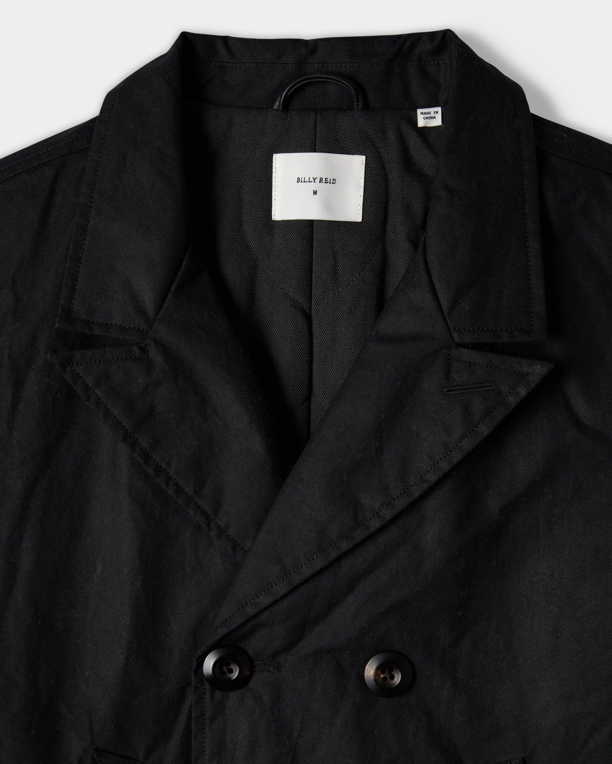 Billy Reid Black Waxed Bond Peacoat Verishop