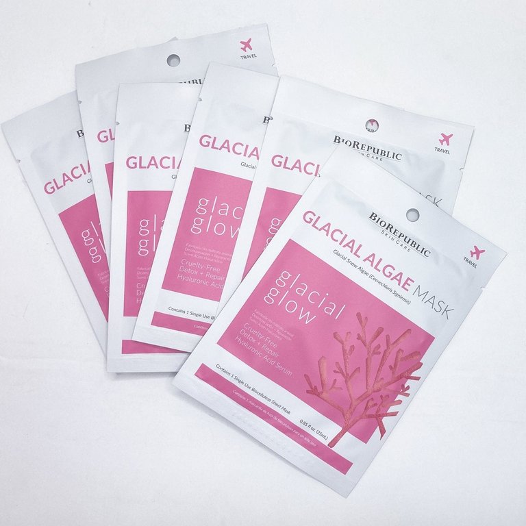 Glacial Glow Biocellulose Sheet Mask - 6 Pack