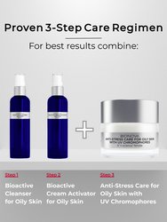 Anti-Stress Care for Oily Skin with UV Chromophores