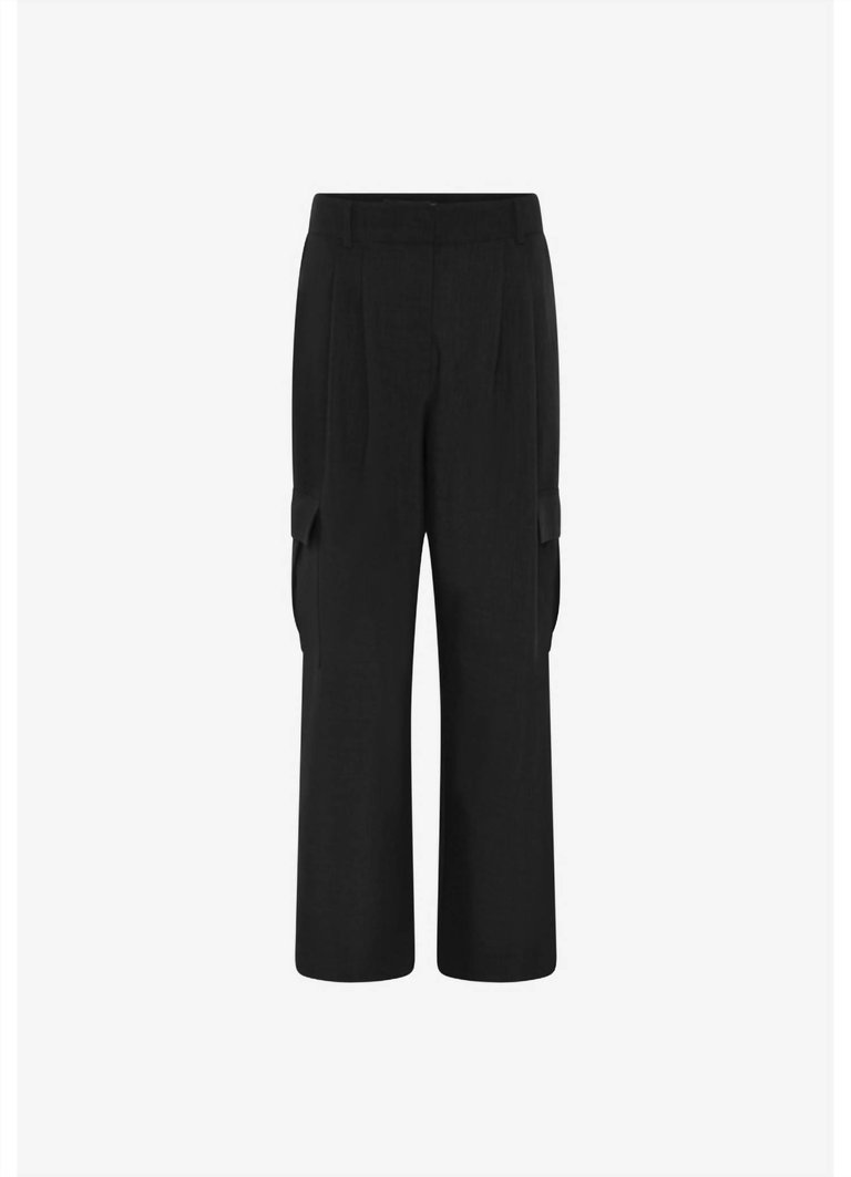 Louis Cargo Pant In Black - Black