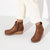 Ebba Leather Boots (Medium/Narrow) In Cognac