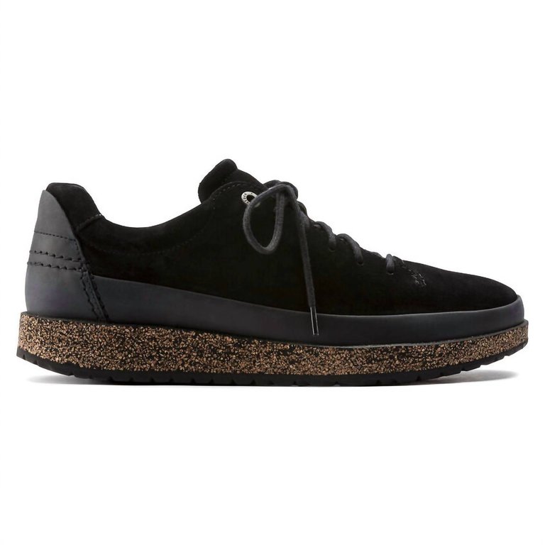 Honnef Low Suede Leather Shoes - Regular Fit In Black - Black