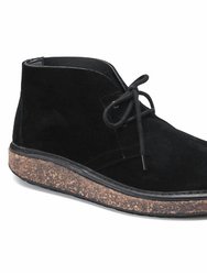 Men's Milton Chukka Boots In Black Suede - Black Suede