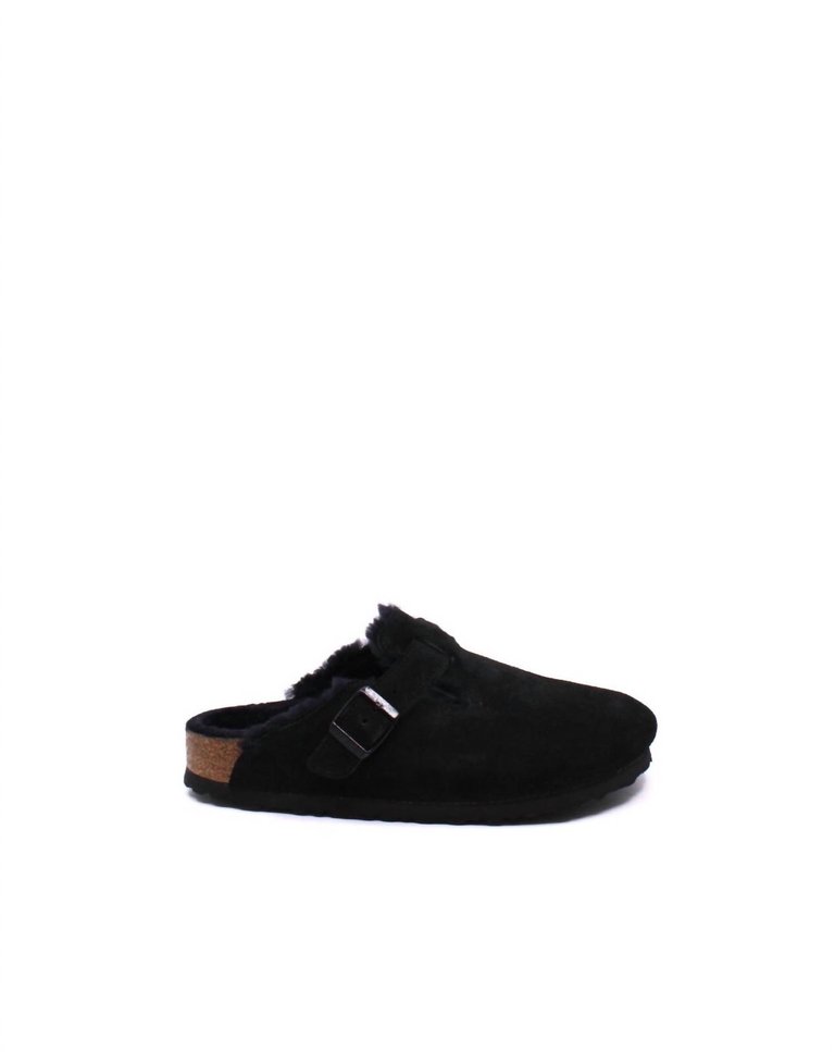 Unisex - Boston Shearling Clog - Narrow In Black - Black