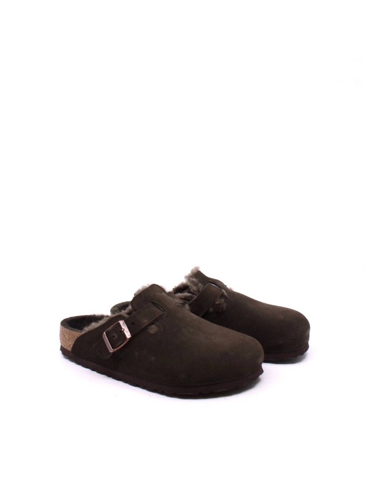 Unisex Boston Shearling Clog (Narrow)) In Mocha