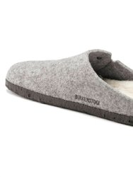 Unisex - Zermatt Shearling Wool Felt Slipper - Light Gray