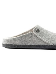 Unisex - Zermatt Shearling Wool Felt Slipper - Light Gray - Light Gray