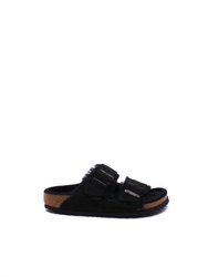 Women's Arizona Shearling Sandal - Narrow In Black - Black