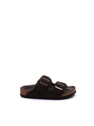 Women's Arizona Shearling Sandal - Narrow In Mocha