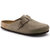 Women's Boston Soft Footbed Suede Slippers - Medium/Narrow In Taupe