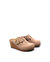 Women's Fanny Wedge Clog In Sand Narrow - Sand Narrow