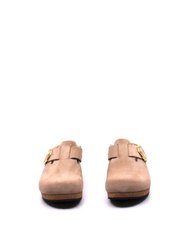 Women's Fanny Wedge Clog In Sand Narrow