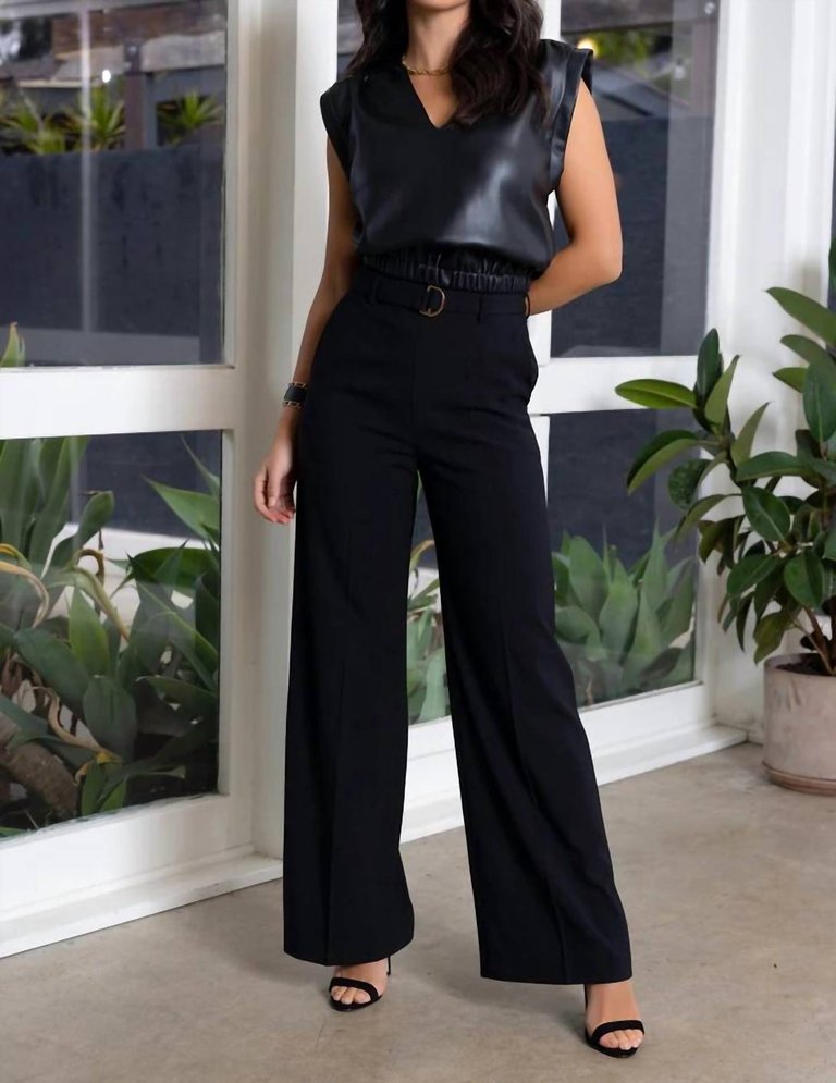 Dolan D-Ring Pant In Black - Black