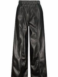 Gia Vegan Leather Pants - Black