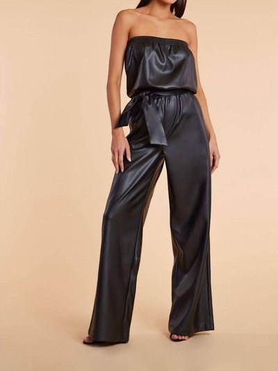 Bishop + Young Glam Slam Vegan Leather Jumpsuit In Black product