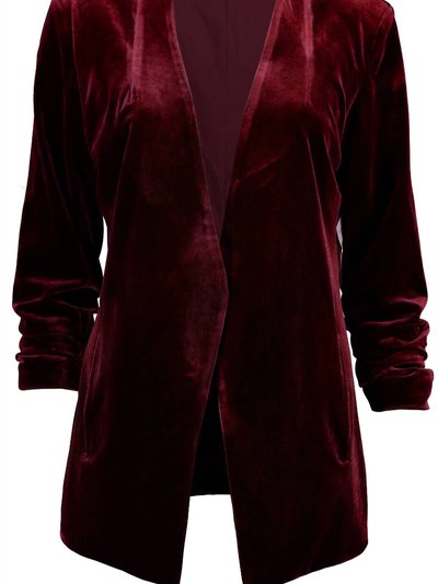 Bishop + Young Icon Velvet Blazer In Ruby product