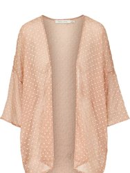 Lisbon Print Kimono - Peach