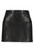 Romance Thea Vegan Leather Mini Skirt - Black
