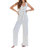 Ticket To Paradise Sorrento Wide Leg Stripe Pant In White - White