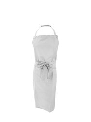 Jassz Bistro Unisex Bib Apron With Pocket / Barwear (Pack of 2) (White) (One Size) (One Size) - White