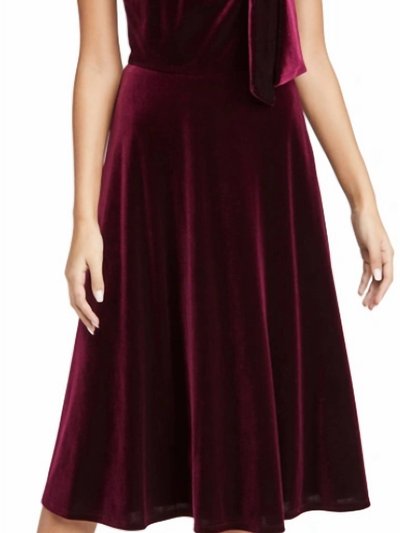 Black Halo Audrey Velvet Tie Neck Long Midi Dress product