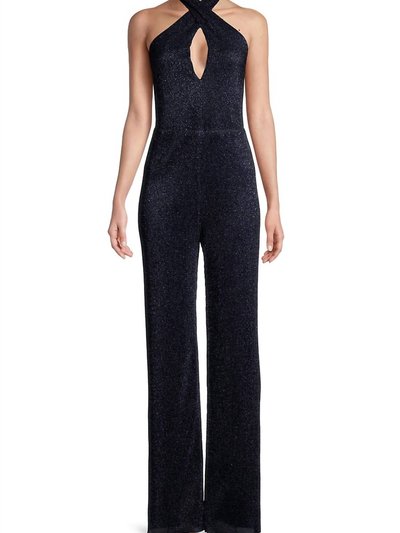 Black Halo Bode Jumpsuit In Navy Lurex product