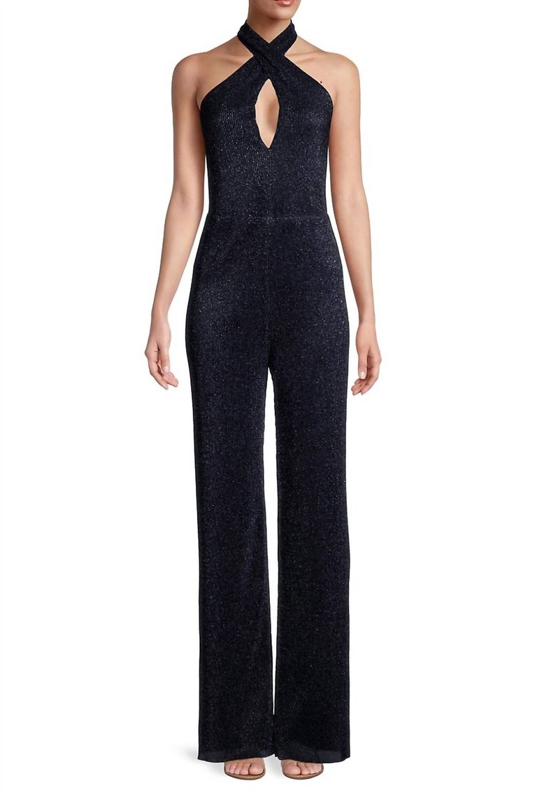 Bode Jumpsuit In Navy Lurex - Navy Lurex