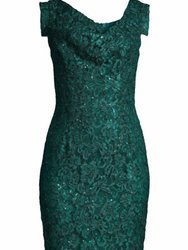 Jackie O Green Sequin Dress - Green