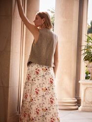 The Nina Skirt In Climbing Roses Print