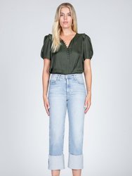 Adel Wide Leg Cuff Jeans - Can't Touch This