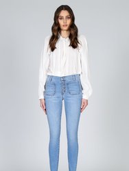 Ava Patch Pocket Skinny - Shame On Me