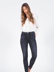 Carmen High Rise Ankle Fray Jeans - Wallflower